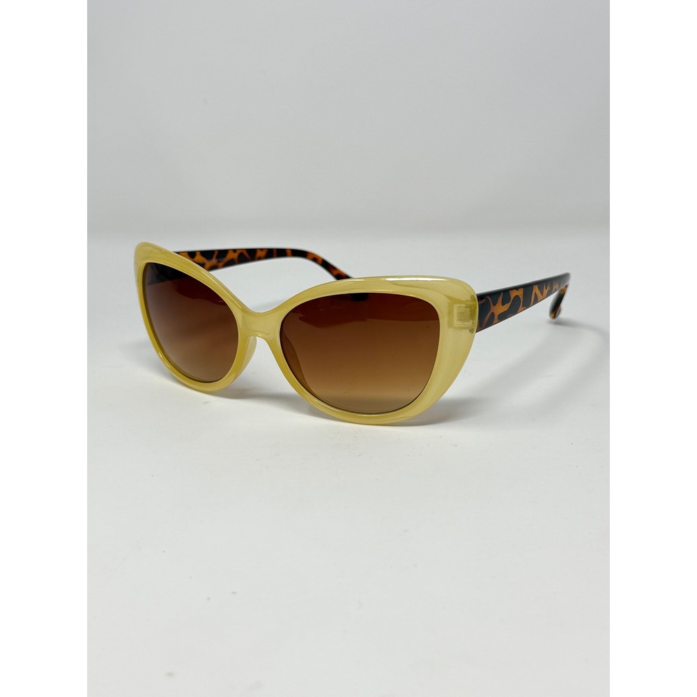 ICU Eyewear Yellow Cat Eye Sunglasses Brown‎ Gradient Tortoiseshell frame only